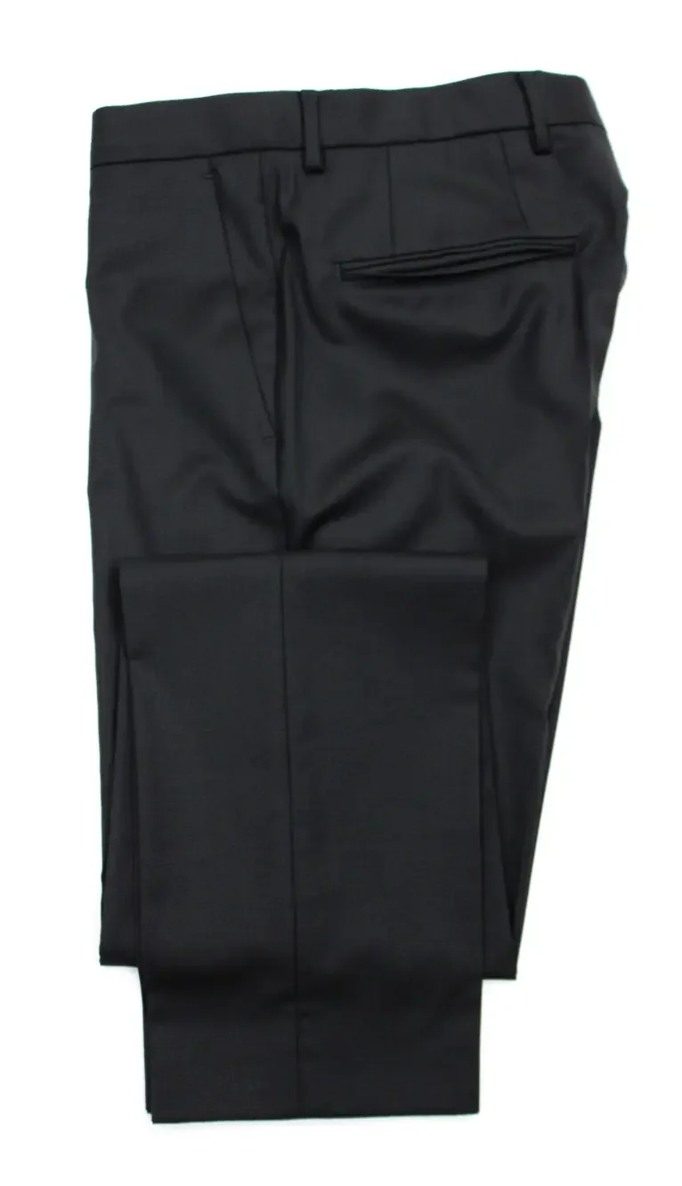 Hugo Boss Suit 34 R Mens Black Wool Slim Fit Neight Byte 2 Piece NWT 2 Button